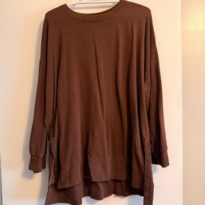 Old Navy Chocolate Brown Long Sleeve Top